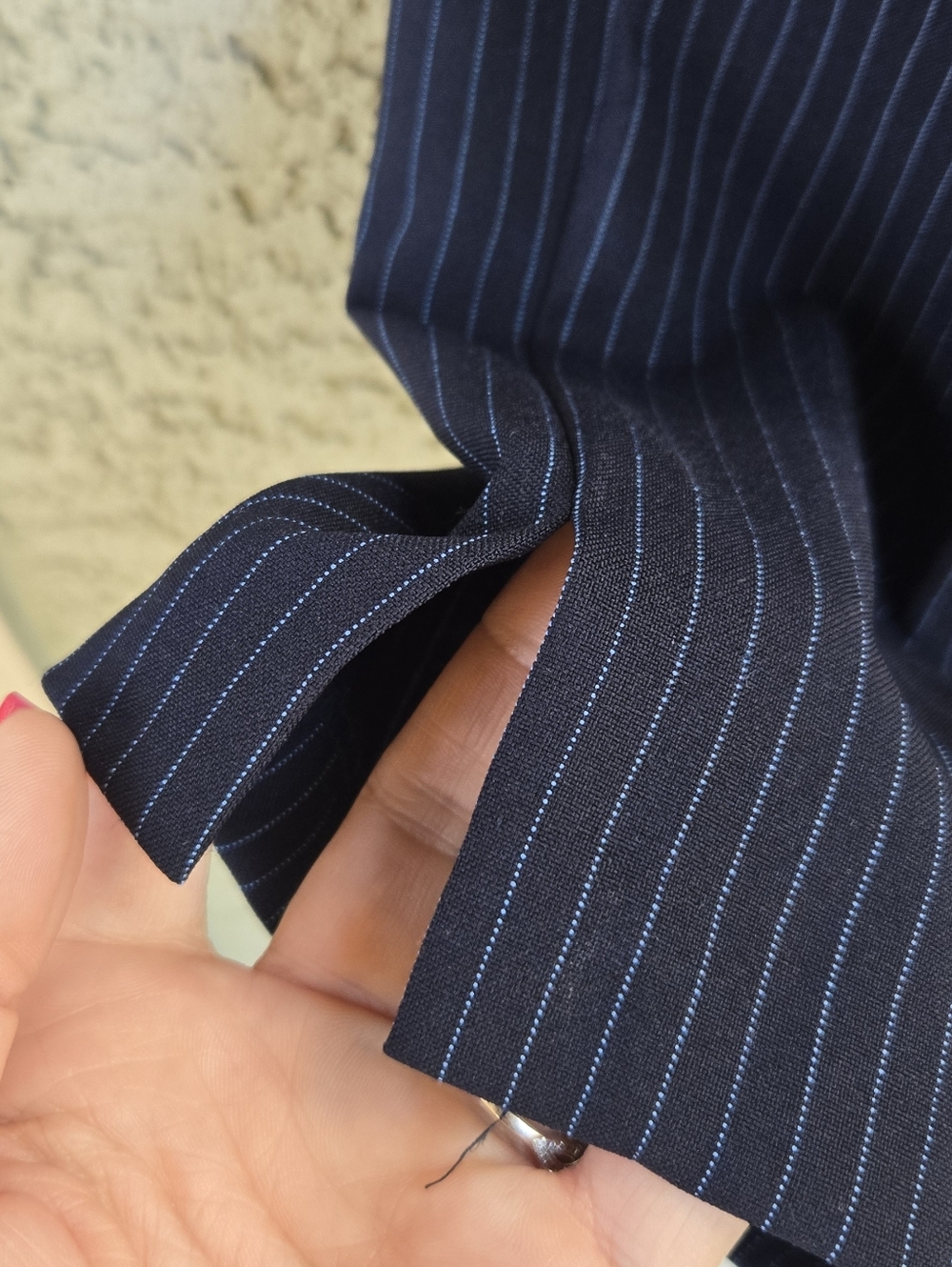 All That Jazz Vintage Navy Pinstripe Dress Pants - Picture 5 of 8
